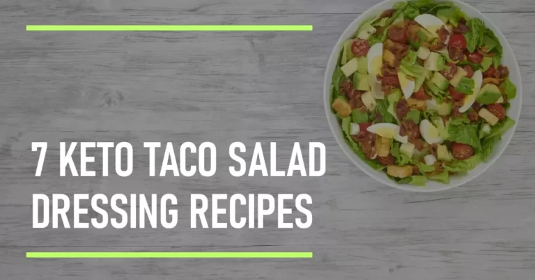 Keto Taco Salad Dressing Recipes