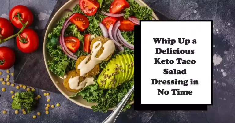 Keto Taco Salad Dressing