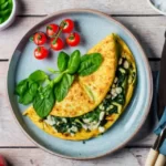 spiced omelette with spinach