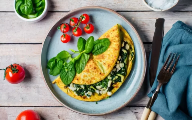 spiced omelette with spinach
