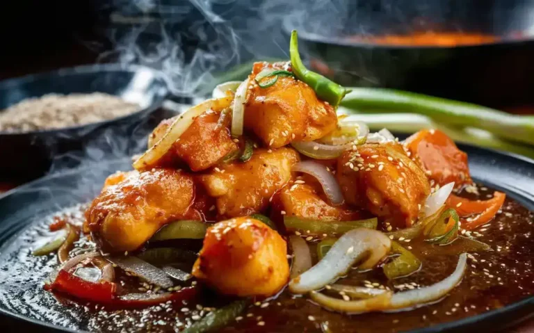 Sizzling Chicken Manchurian Recipe