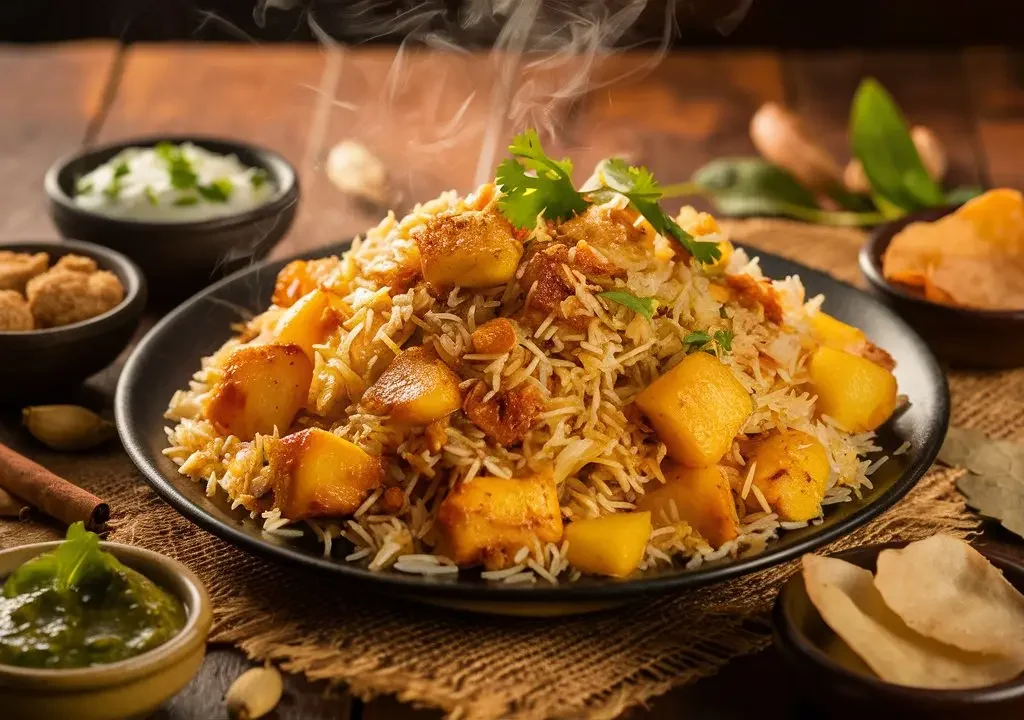 Chicken Potato Pulao